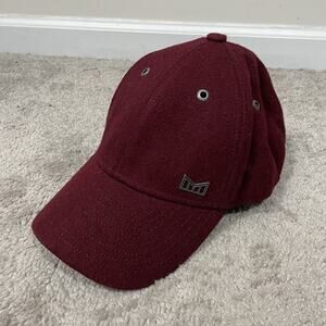 Melin X Glory Days Burgundy Wool Hat Adjustable Rare Collectible Leather Strap
